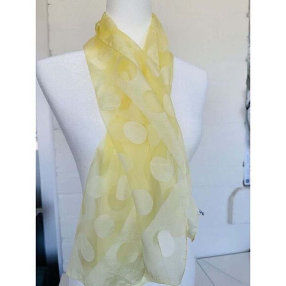 2‎ Vintage Rayon Nylon Blend Yellow 150x70 Orange 100% Nylon  26x25 See Photos - Picture 4 of 9